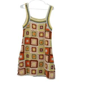 New In Size M/L Granny Square Crochet Dress